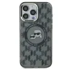 Karl Lagerfeld IML Monogram Karl & Choupette Head Back Cover Hülle mit MagSafe für Apple iPhone 15 Pro Max - Schwarz 3