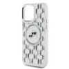 Karl Lagerfeld IML Monogram Karl & Choupette Head Back Cover Hülle mit MagSafe für Apple iPhone 15 Pro Max - Transparent 6