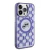 Karl Lagerfeld IML Monogram Karl & Choupette Head Back Cover Hülle mit MagSafe für Apple iPhone 15 Pro Max - Lila 4