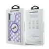 Karl Lagerfeld IML Monogram Karl & Choupette Head Back Cover Hülle mit MagSafe für Apple iPhone 15 Pro Max - Lila 5