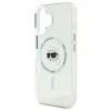 Karl Lagerfeld IML Metal Karl Head Back Cover Hülle mit MagSafe für Apple iPhone 16 - Weiß 6