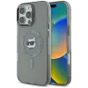 Karl Lagerfeld IML Metal Choupette Head Back Cover Hülle mit MagSafe für Apple iPhone 16 Pro - Schwarz