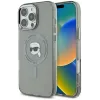 Karl Lagerfeld IML Metal Karl Head Back Cover Hülle mit MagSafe für Apple iPhone 16 Pro - Schwarz