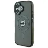 Karl Lagerfeld IML Metal Choupette Head Back Cover Hülle mit MagSafe für Apple iPhone 16 Plus - Schwarz 2