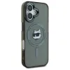 Karl Lagerfeld IML Metal Choupette Head Back Cover Hülle mit MagSafe für Apple iPhone 16 Plus - Schwarz 4