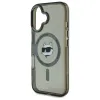 Karl Lagerfeld IML Metal Choupette Head Back Cover Hülle mit MagSafe für Apple iPhone 16 Plus - Schwarz 6