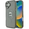 Karl Lagerfeld IML Metal Karl Head Back Cover Hülle mit MagSafe für Apple iPhone 16 Plus - Schwarz