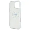 Karl Lagerfeld IML Metal Choupette Head Back Cover Hülle mit MagSafe für Apple iPhone 16 Pro Max - Weiß 7