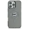 Karl Lagerfeld IML Metal Choupette Head Back Cover Hülle mit MagSafe für Apple iPhone 16 Pro Max - Schwarz 3