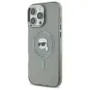 Karl Lagerfeld IML Metal Karl Head Back Cover Hülle mit MagSafe für Apple iPhone 16 Pro Max - Schwarz 2
