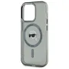 Karl Lagerfeld IML Metal Karl Head Back Cover Hülle mit MagSafe für Apple iPhone 15 Pro - Schwarz 3