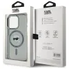 Karl Lagerfeld IML Metal Karl Head Back Cover Hülle mit MagSafe für Apple iPhone 15 Pro - Schwarz 5