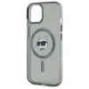 Karl Lagerfeld IML Metal Choupette Head Back Cover Hülle mit MagSafe für Apple iPhone 15 - Schwarz 6
