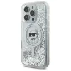 Karl Lagerfeld Liquid Glitter Choupette Head Back Cover Hülle mit MagSafe für Apple iPhone 16 Pro Max - Transparent 1