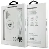 Karl Lagerfeld IML Choupette Head & Cord Back Cover Hülle mit MagSafe für Apple iPhone 16 - Transparent 7