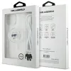 Karl Lagerfeld IML Choupette Head & Cord Back Cover Hülle mit MagSafe für Apple iPhone 16 Pro Max - Transparent 7