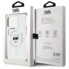 Karl Lagerfeld IML Metal Choupette Head Back Cover Hülle mit MagSafe für Apple iPhone 15 Pro - Weiß 8