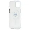 Karl Lagerfeld IML Metal Choupette Head Back Cover Hülle mit MagSafe für Apple iPhone 15 - Weiß 7