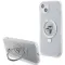 Karl Lagerfeld Ring Stand Karl & Choupette Hard Case Back Cover Hülle mit MagSafe für Apple iPhone 15 Plus/14 Plus - Weiß
