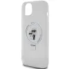 Karl Lagerfeld Ring Stand Karl & Choupette Hard Case Back Cover Hülle mit MagSafe für Apple iPhone 15 Plus/14 Plus - Weiß 6