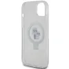Karl Lagerfeld Ring Stand Karl & Choupette Hard Case Back Cover Hülle mit MagSafe für Apple iPhone 15 Plus/14 Plus - Weiß 7