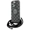Karl Lagerfeld IML Crossbody Monogram Karl & Choupette Head Back Cover Hülle mit MagSafe für Apple iPhone 16 Pro - Schwarz