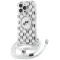 Karl Lagerfeld IML Crossbody Monogram Karl & Choupette Head Back Cover Hülle mit MagSafe für Apple iPhone 16 Pro - Transparent