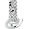 Karl Lagerfeld IML Crossbody Monogram Karl & Choupette Head Back Cover Hülle mit MagSafe für Apple iPhone 16 - Transparent
