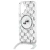 Karl Lagerfeld IML Crossbody Monogram Karl & Choupette Head Back Cover Hülle mit MagSafe für Apple iPhone 16 - Transparent 5