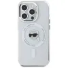 Karl Lagerfeld IML Metal Karl Head Back Cover Hülle mit MagSafe für Apple iPhone 15 Pro - Weiß 3