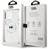 Karl Lagerfeld IML Metal Karl Head Back Cover Hülle mit MagSafe für Apple iPhone 15 Pro Max - Weiß 8