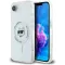 Karl Lagerfeld IML Metal Choupette Head Back Cover Hülle mit MagSafe für Apple iPhone 17e/16e - Weiß