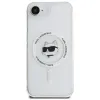 Karl Lagerfeld IML Metal Choupette Head Back Cover Hülle mit MagSafe für Apple iPhone 17e/16e - Weiß 3