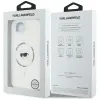 Karl Lagerfeld IML Metal Karl Head Back Cover Hülle mit MagSafe für Apple iPhone 17e/16e - Weiß 8