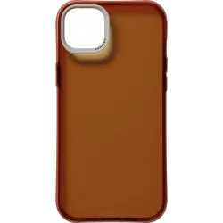 Nudient Form Back Cover Hülle für Apple iPhone 14 Plus - Transparent/Braun