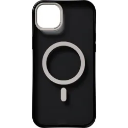 Nudient Form Back Cover Hülle mit MagSafe für Apple iPhone 14 Plus - Transparent/Schwarz