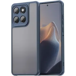 Phonesta AirFrost Back Cover Hülle für Motorola Edge 60 / Edge 60 Fusion - Matt Blau