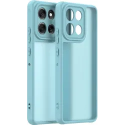 Phonesta AirFrost Back Cover Hülle für Motorola Moto G86/G86 Power - Eisblau matt