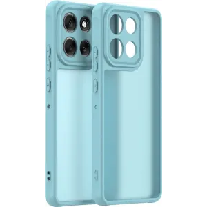 Phonesta AirFrost Back Cover Hülle für Motorola Moto G86/G86 Power - Eisblau matt