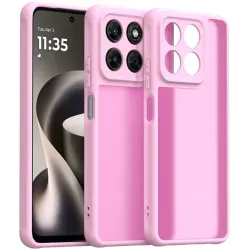 Phonesta AirFrost Back Cover Hülle für Motorola Moto G47/G37/G37 Power - Kaugummi-Rosa matt