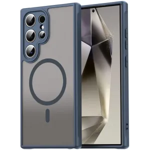 Phonesta AirFrost Back Cover Hülle mit MagSafe für Samsung Galaxy S25 Ultra - Matt Blau