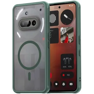 Phonesta AirFrost Back Cover Hülle mit MagSafe für Nothing Phone (3a) - Matt Grün