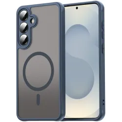 Phonesta AirFrost Back Cover Hülle mit MagSafe für Samsung Galaxy S24 FE - Matt Blau