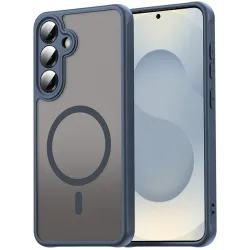 Phonesta AirFrost Back Cover Hülle mit MagSafe für Samsung Galaxy S25/S24 - Matt Blau