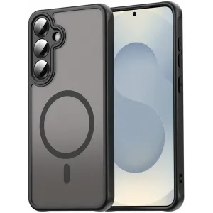 Phonesta AirFrost Back Cover Hülle mit MagSafe für Samsung Galaxy S25/S24 - Mattschwarz