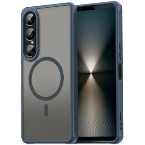 Phonesta AirFrost Back Cover Hülle mit MagSafe für Sony Xperia 1 VII - Matt Blau