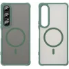 Phonesta AirFrost Back Cover Hülle mit MagSafe für Sony Xperia 1 VII - Matt Grün 2