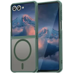 Phonesta AirFrost Back Cover Hülle mit MagSafe für Samsung Galaxy Z Flip 7 - Matt Grün