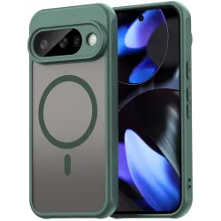 Phonesta AirFrost Back Cover Hülle mit MagSafe für Google Pixel 10 - Matt Grün