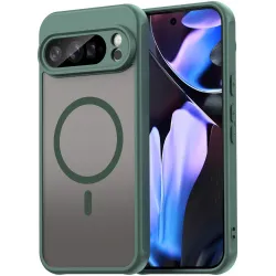 Phonesta AirFrost Back Cover Hülle mit MagSafe für Google Pixel 10 Pro XL - Matt Grün